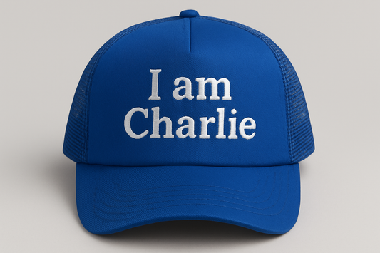 I am Charlie BLUE Trucker Hat